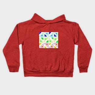 Multicolour triangles Kids Hoodie